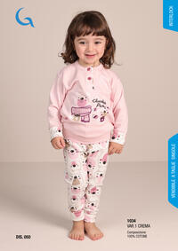 PIGIAMA NEONATA M/L 1034 Tellini S.r.l. Wholesale Clothing